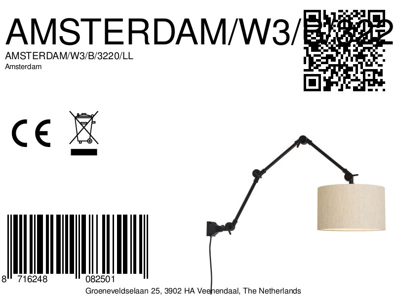 it'saboutromi-appliquemurale-amsterdam-gris-linmétal-ø32cm-e27-amsterdam/w3/b/3220/ll-8a