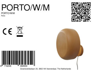 it'saboutromi-appliquemurale-porto-orange-métal-ø25cm-e27-porto/w/m-8a