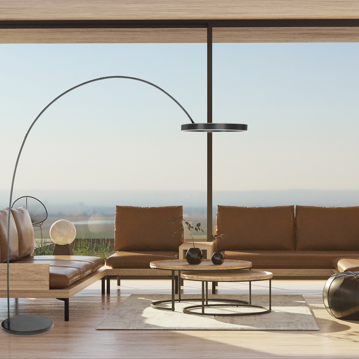 mexlite-lampadaire-luna-arc-noir-métal-lampearquée-led-4324zw-2