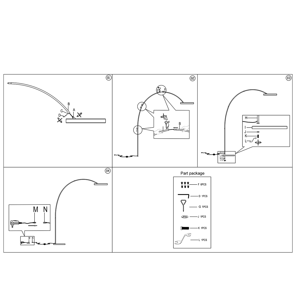mexlite-lampadaire-luna-arc-noir-métal-lampearquée-led-4324zw-9