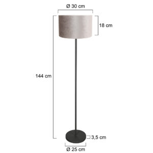 mexlite-lampadaire-noor-argentnoir-métaltextile-lamped'ambiance-e27-4441zw-7