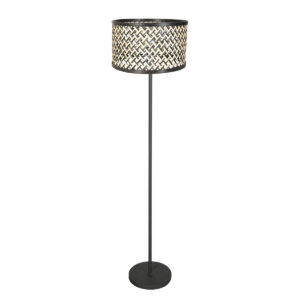 mexlite-lampadaire-noor-naturelnoir-bamboumétal-lamped'ambiance-e27-4438zw-1