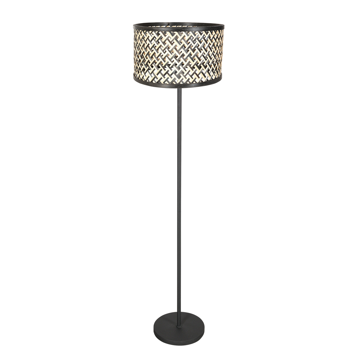 mexlite-lampadaire-noor-naturelnoir-bamboumétal-lamped'ambiance-e27-4438zw-1
