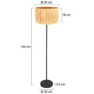 mexlite-lampadaire-noor-naturelnoir-herbemétal-lamped'ambiance-e27-4439zw-7