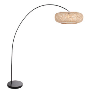 mexlite-lampadaire-solva-naturelnoir-bamboumétal-lampearquée-e27-4465zw-1