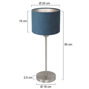 mexlite-lampedetable-noor-bleuacier-métaltextile-lampedechevet-e27-4417st-7