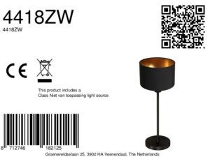 mexlite-lampedetable-noor-noir-métaltextile-lampedechevet-e27-4418zw-8a