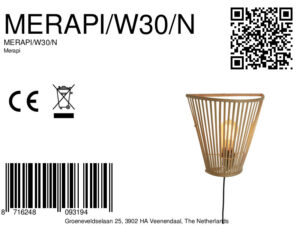 good&mojo-appliquemurale-merapi-naturel-bamboumétal-lampedelit-e27-merapi/w30/n-8a