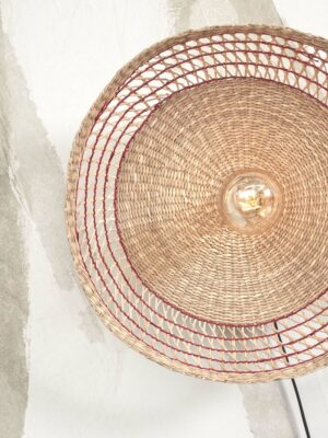 good&mojo-appliquemurale-pantanal-rouge-métalherbesmarines-ø45cm-e27-pantanal/w45/r-07