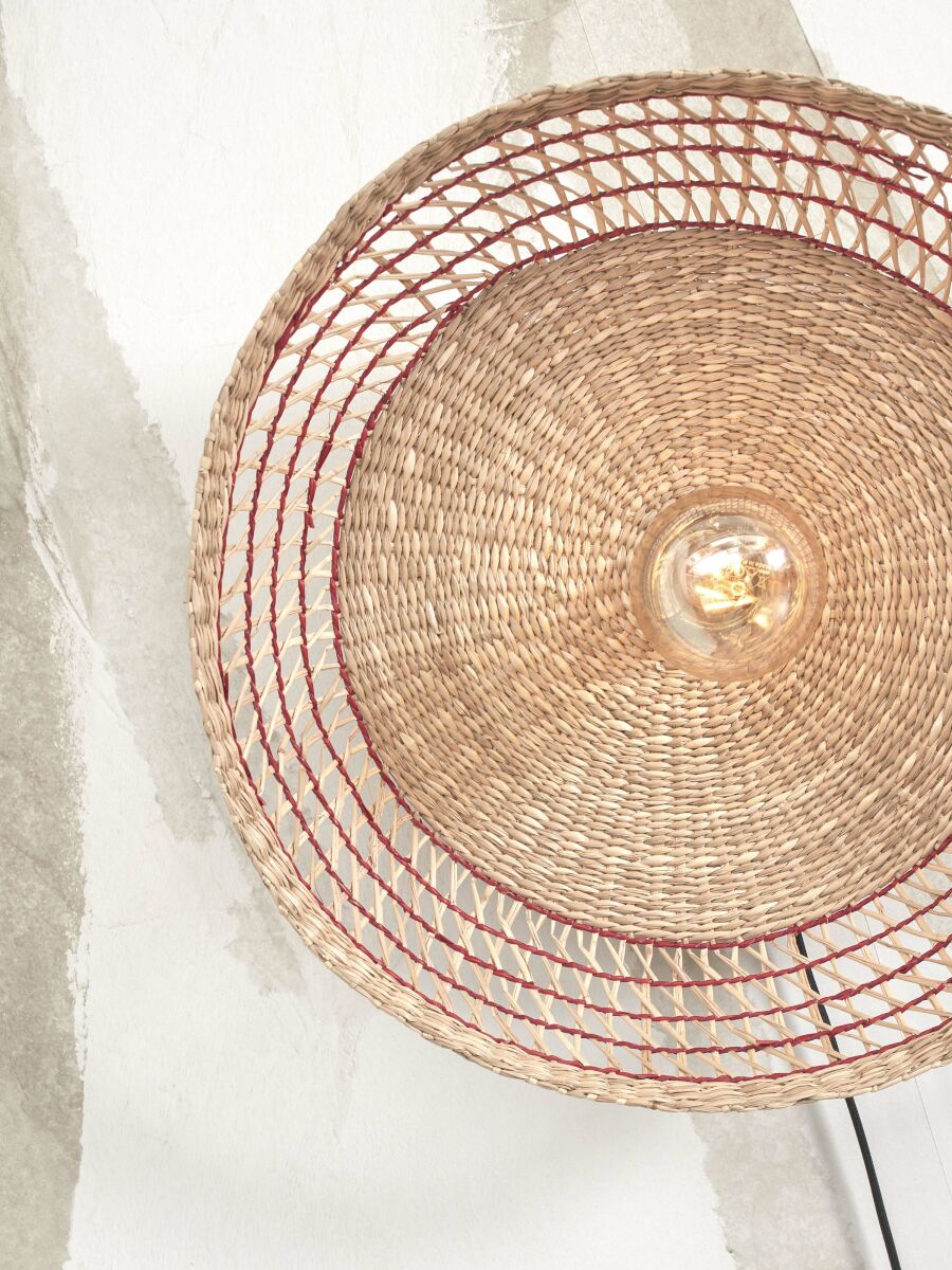 good&mojo-appliquemurale-pantanal-rouge-métalherbesmarines-ø45cm-e27-pantanal/w45/r-07