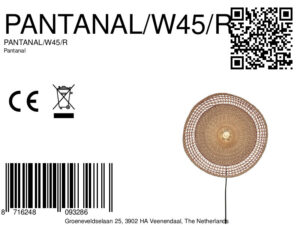 good&mojo-appliquemurale-pantanal-rouge-métalherbesmarines-ø45cm-e27-pantanal/w45/r-8a