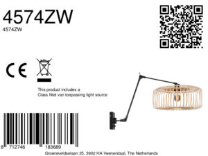 steinhauer-appliquemurale-prestigechic-naturelnoir-bamboumétal-e27-4574zw-8a