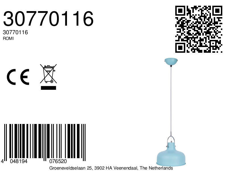 suspensionélégantebleueenchromeaudesignmoderneromi-8a