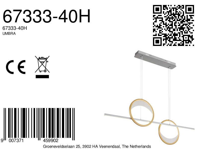 suspensionéléganteenargentbrosséumbra-8a