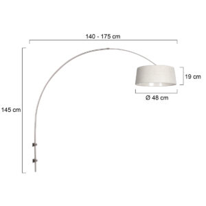 appliquemuralearccouleuracieravecabatjourcrèmesteinhauersparkledlight-7