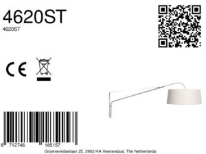 appliquemuralecouleuracieravecbrasréglableetabatjourcrèmesteinhauerelegantclassy-8a