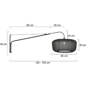 appliquemuralenoireavecabatjournoirprofondsteinhauerelegantclassy-7