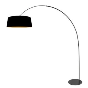 lampadairearquénoiravecabat-jourenlinetintérieurdoréannelightcurve-1