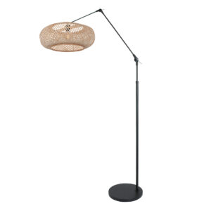 lampadaireavecgrandabat-jourenbambouetbasenoiresteinhauerprestigechic-1