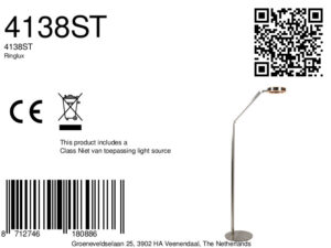 lampadaireenacieravecéclairageledréglablesteinhauerringlux-8a