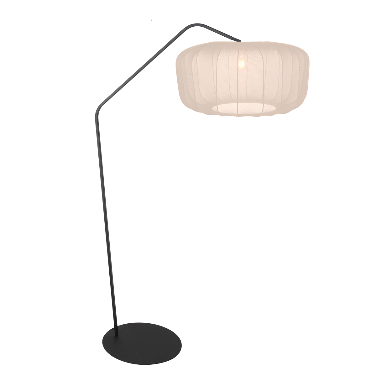 lampadairenoiravecabatjourcrèmeannelightannezigzag-1