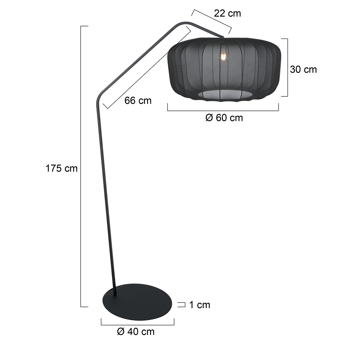 lampadairenoiravecabatjourentissunoirannelightannezigzag-7