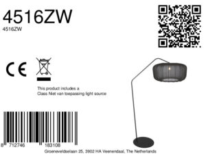 lampadairenoiravecabatjourentissunoirannelightannezigzag-8a