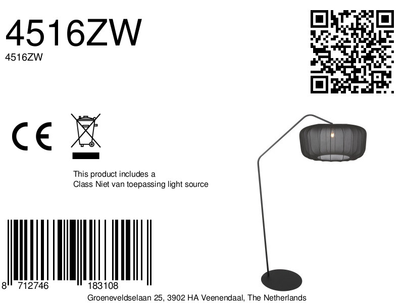 lampadairenoiravecabatjourentissunoirannelightannezigzag-8a