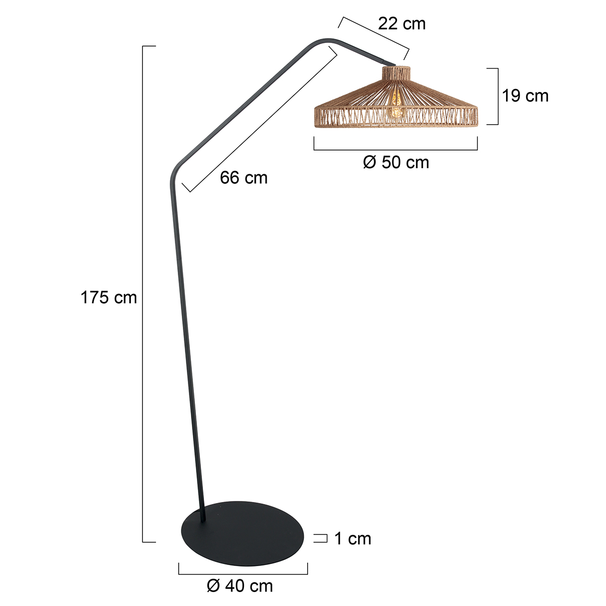 lampadairenoiravecgrandabatjourencordeannelightannezigzag-7