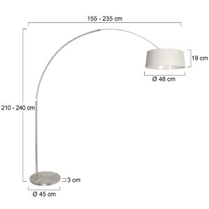 lampearccrèmeavecabatjournoirmodernesteinhauersparkledlight-7