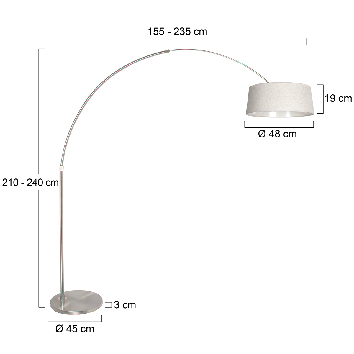 lampearccrèmeavecabatjournoirmodernesteinhauersparkledlight-7
