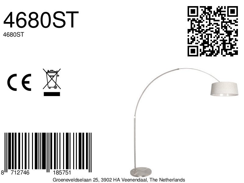 lampearccrèmeavecabatjournoirmodernesteinhauersparkledlight-8a