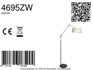 lampearcnoireavecabatjourcrèmeélégantsteinhauerprestigechic-8a