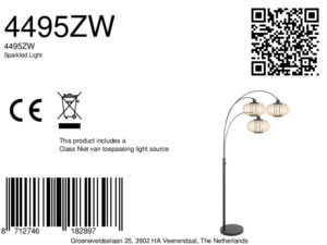 lampearcnoireaveclargeabatjourenbambousteinhauersparkledlight-8a