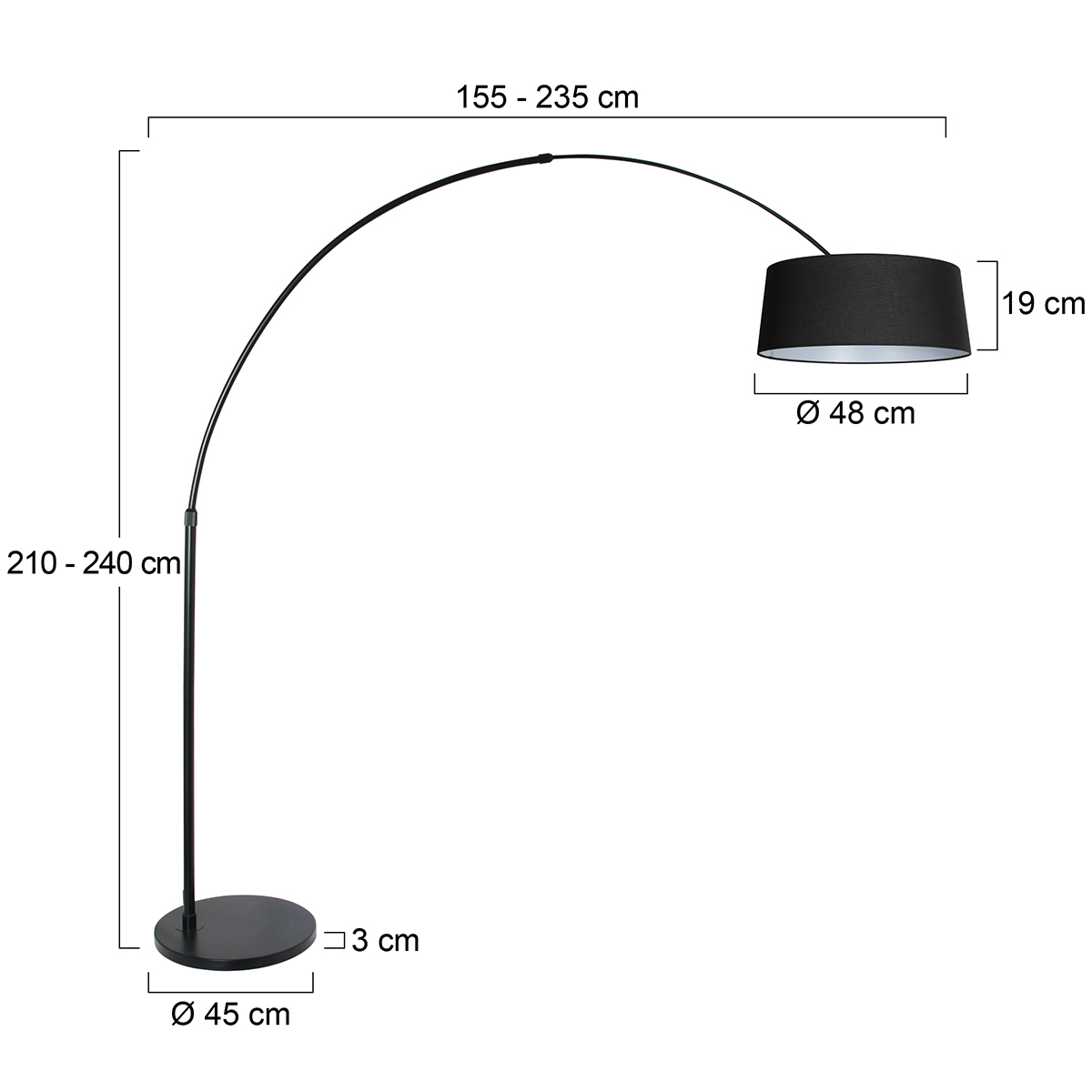 lampearcnoiremoderneavecabatjourenlinnoirsteinhauersparkledlight-7