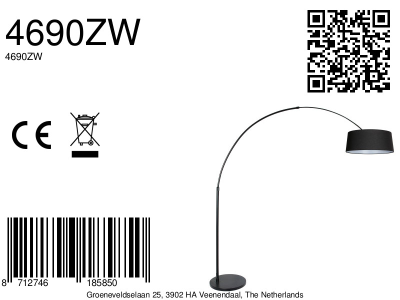 lampearcnoiremoderneavecabatjourenlinnoirsteinhauersparkledlight-8a