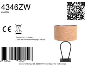 lampedetableavecabat-jourenliègeetstructuremétalliquenoiresteinhauerstang-8a