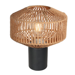 lampedetablenoireavecabatjourencordesteinhauerbloeba-1