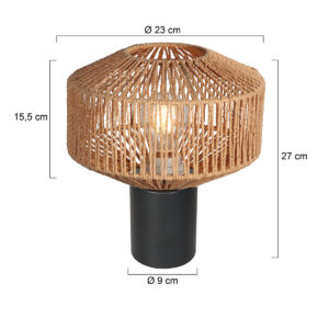 lampedetablenoireavecabatjourencordesteinhauerbloeba-7