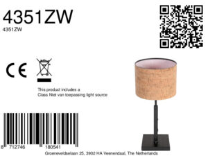 lampedetablenoireavecabatjourenliègechaudsteinhauerstang-8a