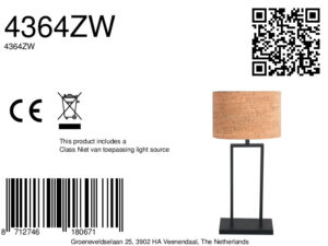 lampedetablenoireavecabatjourenliègechaudsteinhauerstang-8a