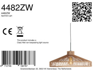 suspensionnoireaveclargeabatjourencordesteinhauersparkledlight-8a