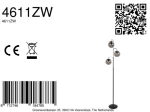 steinhauer-lampadaire-bollique-noir-verremétal-ø40cm-e14-4611zw-8a