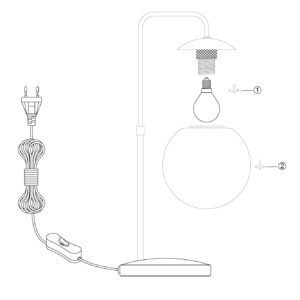 steinhauer-lampedetable-bollique-noir-verremétal-lampedebureau-e14-4610zw-9