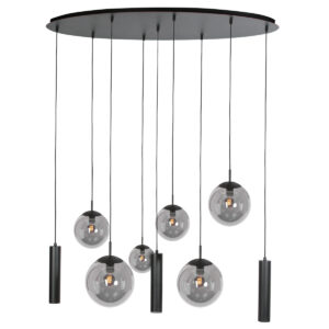 steinhauer-suspension-bollique-noir-verremétal-lampedesign-e27-4846zw-1