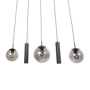 steinhauer-suspension-bollique-noir-verremétal-lampedesign-e27-4847zw-4