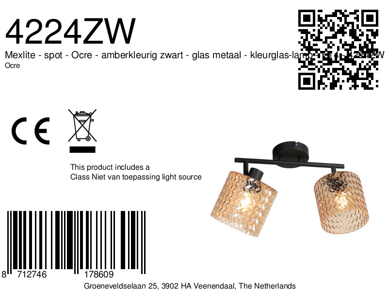 mexlite-spot-ocre-ambrenoir-verremétal-lampeenverrecoloré-e14-4224zw-8a