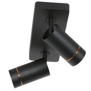 spotnoirà2lumièresavecdesdétailsdorésetgu10steinhauerdownlume-6