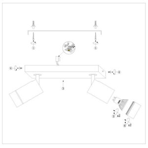 spotnoirà2lumièresavecdesdétailsdorésetgu10steinhauerdownlume-9