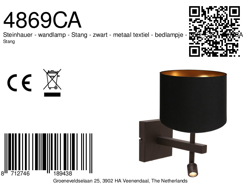 steinhauer-appliquemurale-stang-noir-métaltextile-lampedelit-led_e27-4869ca-8a